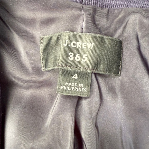 J Crew 365 Going Out Navy Stretch Twill Blazer Slim Fit Jacket Size 4 - Picture 2 of 6